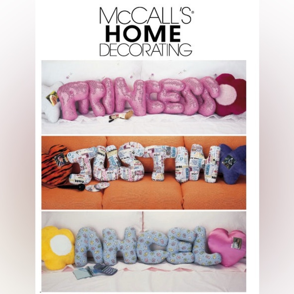 🪡 McCall’s Alphabet Pillows Sewing Pattern 3274